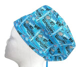 NEW - Pulmonologists Respiratory Lungs Toggle Scrub Cap Doctor Theatre Nurse Surgical