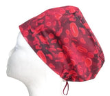 NEW - Haematologist Blood Cells Toggle Scrub Cap Doctor Theatre Nurse Surgical Surgeon