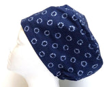 Shibori Indigo Women's Basic Scrub Caps