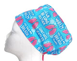 NEW - Pulmonologists Respiratory Lungs Toggle Scrub Cap Doctor Theatre Nurse Surgical