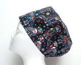 NEW Sugar Skull Dogs Women's Basic Scrub Caps