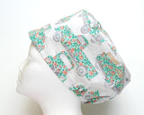 * Floral Pick Up Truck Women's Basic Scrub Cap