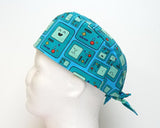 Adventure Time BMO Men's Tie Back Scrub Cap